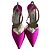 Jimmy Choo Saeda 100 Décolleté in Raso Rosa con Cristalli