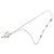 Collana con pendente Cuore e Freccia I Love Dior in ottone argentato Dior Argento