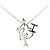 Collana con pendente Cuore e Freccia I Love Dior in ottone argentato Dior Argento - vista 3