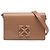 Off White Off-White Jitney 0.5 Crossbody in vernice marrone Carne
