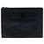 Portadocumenti con monogramma in pelle nera con stampa coccodrillo Saint Laurent Nero