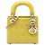 Dior Yellow Mini Patent Cannage Lady Dior
