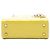 Dior Yellow Mini Patent Cannage Lady Dior - view 3