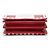 Portafoglio con catena Valentino in pelle colorblock Rockstud Rosso - vista 3