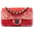 Chanel Orange Mini Rectangular Classic Velvet Single Flap Arancione Pesca