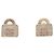 Orecchini Chanel Gold CC Ottone Resina Strass Top Handle Bag Push Back D'oro