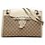 Borsa a tracolla Emily in tela GG beige di Gucci