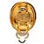 Orecchini a clip ovali Mademoiselle placcati oro Chanel Gold D'oro - vista 3