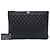 Chanel Black Large Quilted Caviar Boy O Case Clutch Nero - vista 7