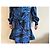 Diane von Furstenberg Midikleid Tie Dye Zebra Print Schwarz Blau Grün - Ansicht 2