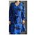 Diane von Furstenberg Midikleid Tie Dye Zebra Print Schwarz Blau Grün - Ansicht 7
