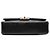 Chanel Black Medium Classic Chevron Lambskin Double Flap Nero - vista 3