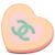 Spilla Cuore in Resina CC Rosa Chanel