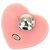 Spilla Cuore in Resina CC Rosa Chanel - vista 2
