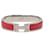 Pulseira Hermès Clic H em esmalte vermelho estreita PM  - vista 1