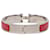 Pulseira Hermès Clic H em esmalte vermelho estreita PM  - vista 3
