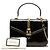 Gucci Black Mini Patent Sylvie 1969 Top Handle Bag - view 8