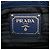 Tote Prada Blue Vitello Daino Canapa Logo Blu navy - vista 5