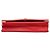 Wallet On Chain Portafoglio con catena Chanel in agnello goffrato Red CC con camelia Rosso - vista 3