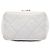 Chanel Estuche Vanity Mini en Caviar Blanco con Cremallera y Cadena Crudo - vista 3