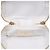 Chanel Estuche Vanity Mini en Caviar Blanco con Cremallera y Cadena Crudo - vista 4