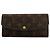 Cartera Emilie Monogram Marrón Louis Vuitton Castaño