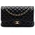 Chanel Black Jumbo Classic Lambskin Double Flap Nero