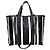 Balenciaga 671409 Barbes Medium Shopper Bag Nero Bianco