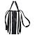 Balenciaga 671409 Barbes Medium Shopper Bag Nero Bianco - vista 2