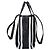 Balenciaga 671409 Barbes Medium Shopper Bag Nero Bianco - vista 4