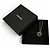 CHANEL B25 Coco Mark Pearl Heart Pendant Necklace Nero Bianco - vista 2