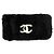 Chanel Coco Mark Lapin Pelzarmreif Schwarz Weiß - Ansicht 4