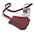 Hermès NEW SET HERMES PADLOCK + ZIPPER PULL WITH BELL KEY FOR KELLY BAG Red  - view 1
