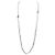 CHANEL SAUTOIR NECKLACE CC LOGOS AND PEARLS 99-106CM SILVER-TONE METAL Silvery
