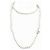 CHANEL SAUTOIR NECKLACE CC LOGOS AND PEARLS 99-106CM SILVER-TONE METAL Silvery - view 2