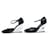 SANDALI CON TACCO A PLATEAU CHANEL G37869 37 IN PELLE LACCATA NERA Nero  - vista 2