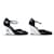 SANDALI CON TACCO A PLATEAU CHANEL G37869 37 IN PELLE LACCATA NERA Nero  - vista 3