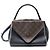 BORSA A MANO LOUIS VUITTON DOUBLE V M54439 IN PELLE NERA E TELA MONOGRAM - vista 2