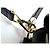 BORSA A MANO LOUIS VUITTON DOUBLE V M54439 IN PELLE NERA E TELA MONOGRAM - vista 3