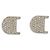 ORECCHINI DIOR LOGO CDEN IN METALLO ARGENTATO E STRASS + SACCHETTO Argento