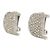 ORECCHINI DIOR LOGO CDEN IN METALLO ARGENTATO E STRASS + SACCHETTO Argento - vista 2