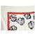 NUEVO PAÑOLÓN CHRISTIAN DIOR 120CM ESTAMPADO FLORAL SEDA ROJO BLANCO - vista 2