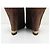 ZAPATOS LOUIS VUITTON BOTINES DE PLATAFORMA DE GAMUZA PLISADA 39 Castaño - vista 5