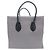 Céline BORSA CELINE LUGGAGE PHANTOM MEDIUM IN TELA GRIGIA E PELLE NERA TOTE BAG - vista 2