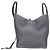 Céline BORSA CELINE LUGGAGE PHANTOM MEDIUM IN TELA GRIGIA E PELLE NERA TOTE BAG - vista 4