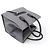 Céline BORSA CELINE LUGGAGE PHANTOM MEDIUM IN TELA GRIGIA E PELLE NERA TOTE BAG - vista 6