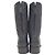 Timeless Botas de cano médio acolchoadas Chanel CC em couro preto - vista 3