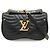 Borsa Louis Vuitton New Wave Chain Bag MM in pelle Nero