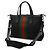 Gucci Nylon-Canvas-Leder-Tote-Bag Schwarz - Ansicht 2
