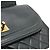 Borsa a Spalla Chanel Lambskin Matelasse Double Flap Nero - vista 8